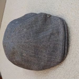 NWOT Gray Mini Plaid Polyester/Viscose Driver's Flat Cap L/XL